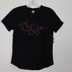 CAT Caterpillar Workwear Graphic V Neck T Shirt